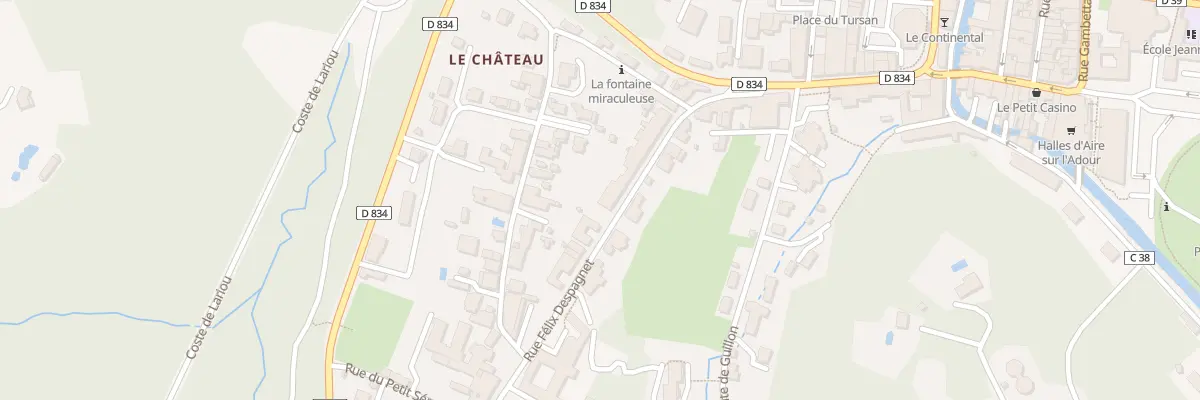 Plan du 26 Rue Félix Despagnet à Aire-sur-l’Adour
