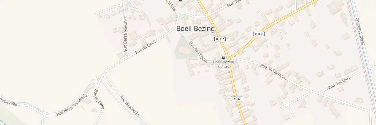 Plan du 7 Rue de l’Eglise à Boeil-Bezing