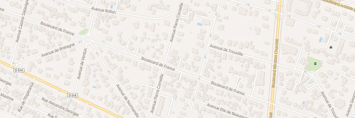 Plan du 96 Bd de France à Ouistreham