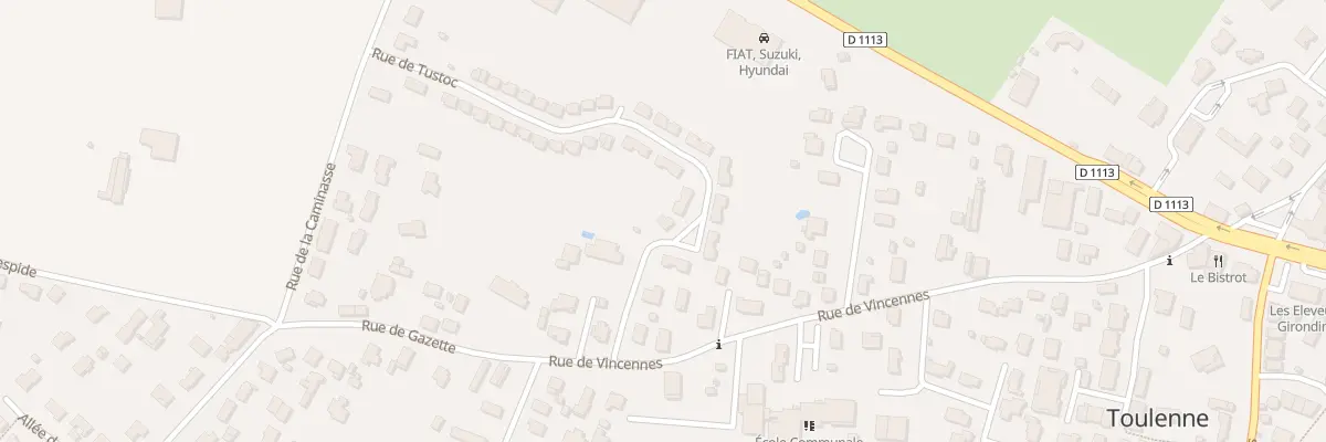 Plan du 2 Rue Tustoc à Toulenne