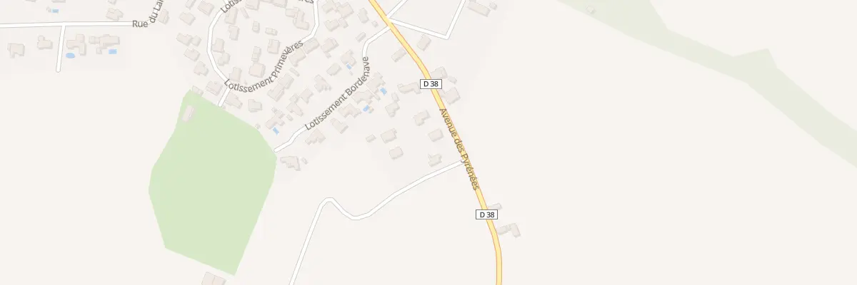 Plan du 38 Av des Pyrénées à Ousse