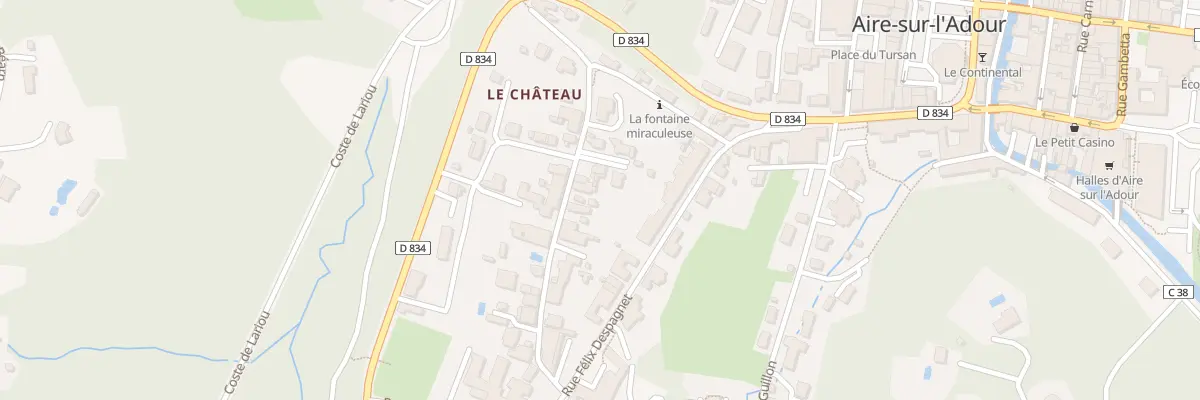 Plan du 16 Rue du Chateau à Aire-sur-l’Adour