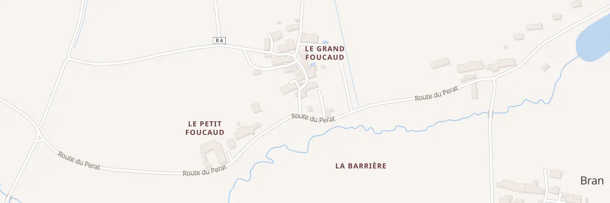 Plan du 5010 Le Grand Foucaud à Bran