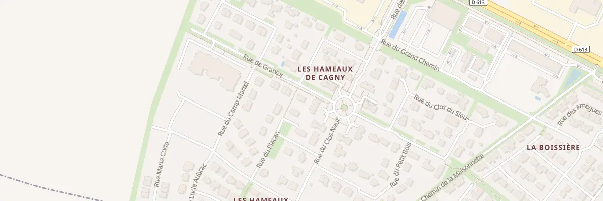 Plan du 1 Rue de Grantot à Cagny