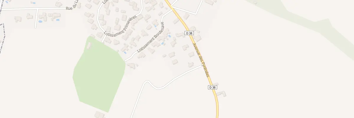 Plan du 36 Av des Pyrénées à Ousse