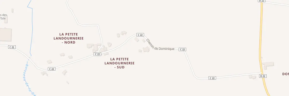 Plan du 10 La Petite Landournerie Sud à Maransin