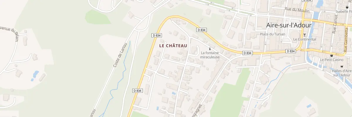 Plan du 2 Rue des Fauvettes à Aire-sur-l’Adour