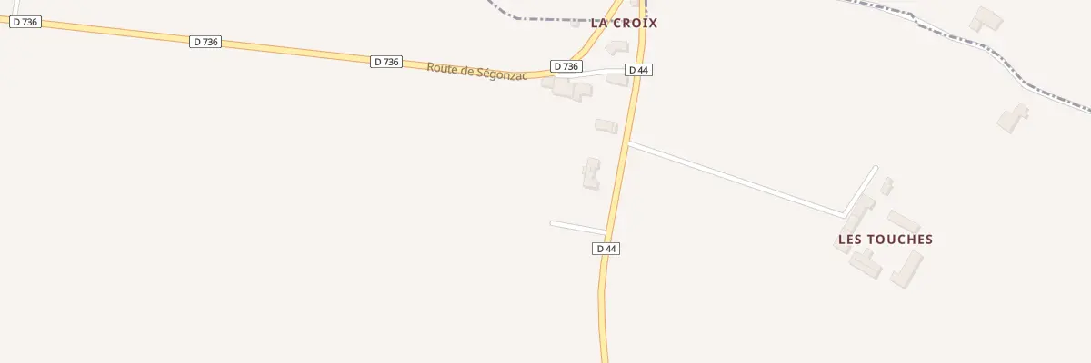 Plan du 1 Vge La Croix à Verrières