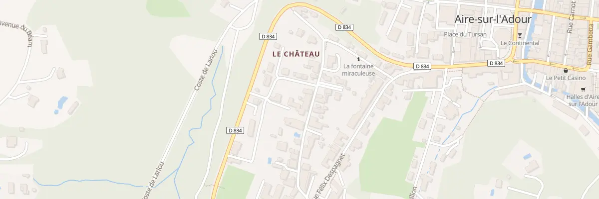 Plan du 25 Rue du Chateau à Aire-sur-l’Adour