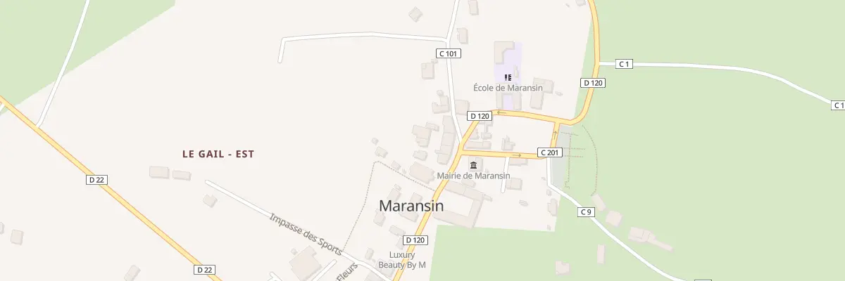 Plan du 207 Le Bourg à Maransin