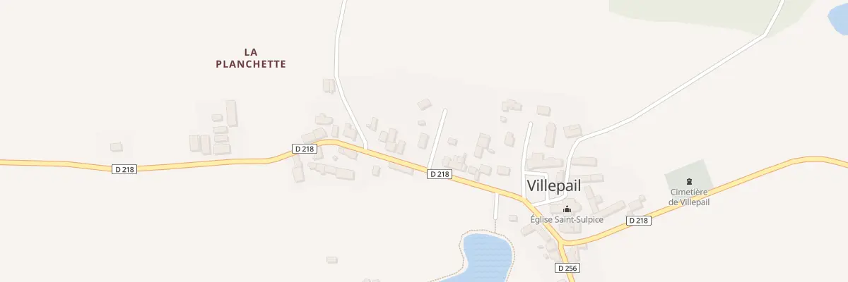 Plan du 1 Lotissement des Mesanges à Villepail