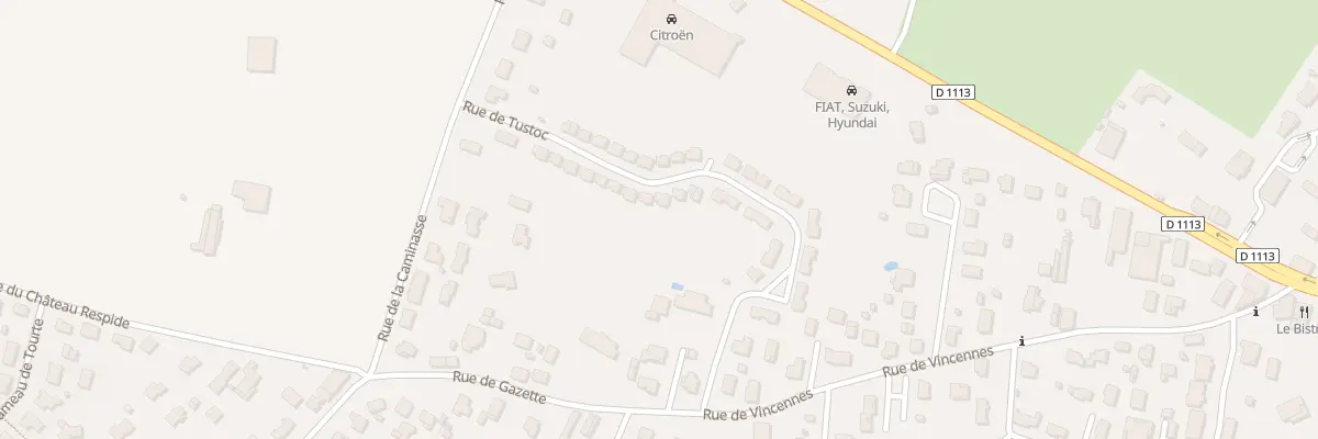 Plan du 20 Rue Tustoc à Toulenne