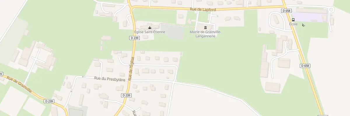 Plan du 10 Rue Neuve à Grainville-Langannerie