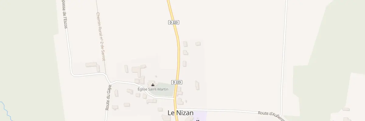 Plan du 138 Rte du Moulin au Nizan