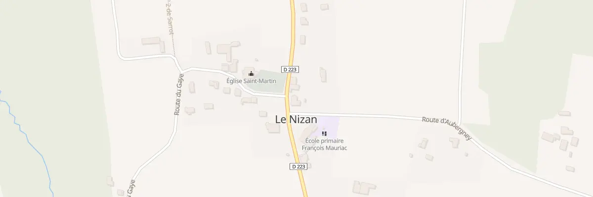 Plan du 6 Le Bourg-Est au Nizan