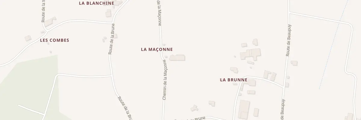 Plan du 2 Che de la Maçonne à Chantillac