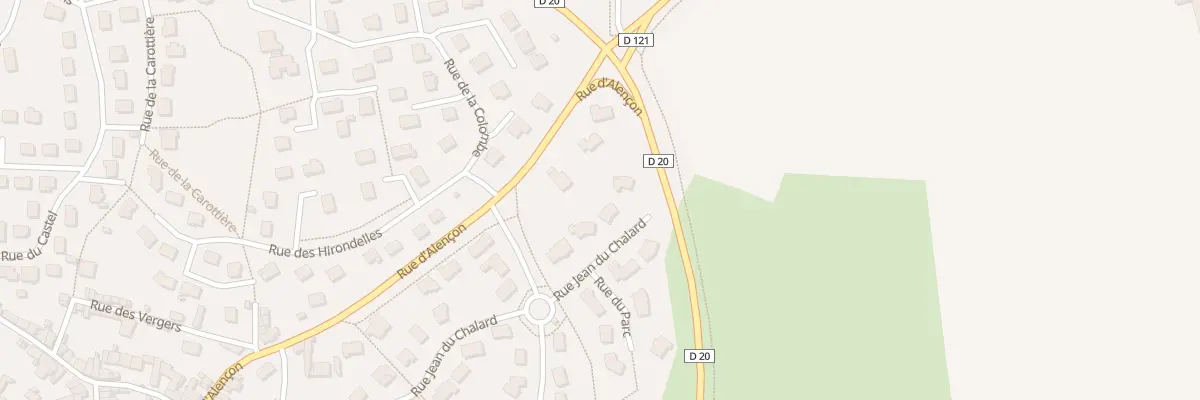Plan du 33 Rue Jean du Chalard à Villaines-la-Juhel