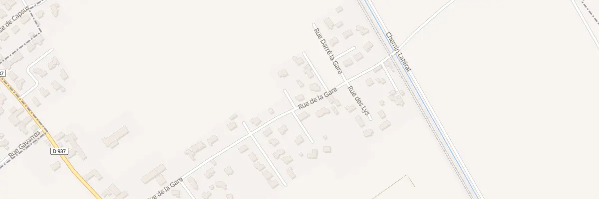 Plan du 5 Rue de la Gare Bezing Angais à Boeil-Bezing