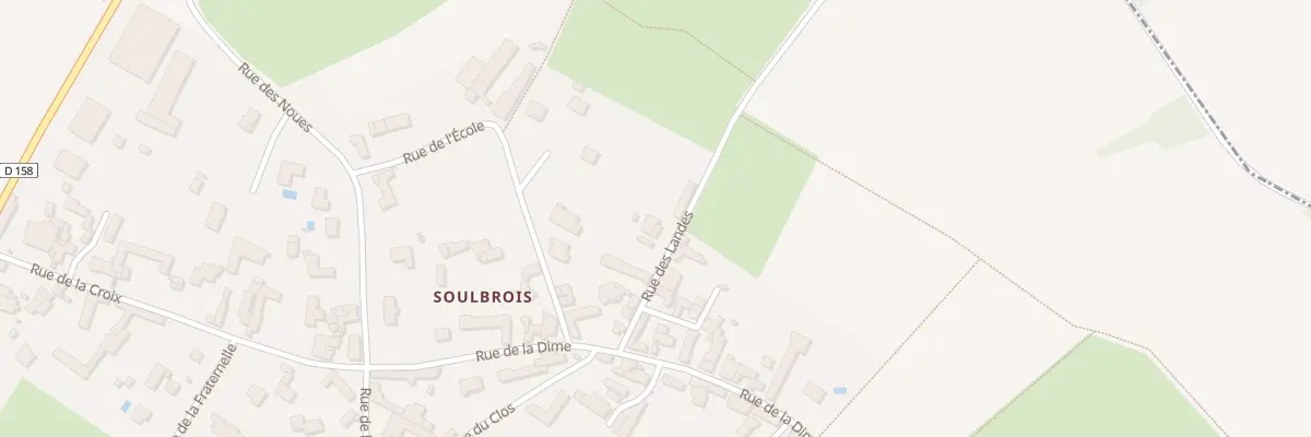 Plan du 7 Rue des Landes Soulbrois à Thouars