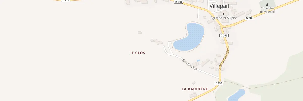 Plan du 9 Rue du Clos à Villepail