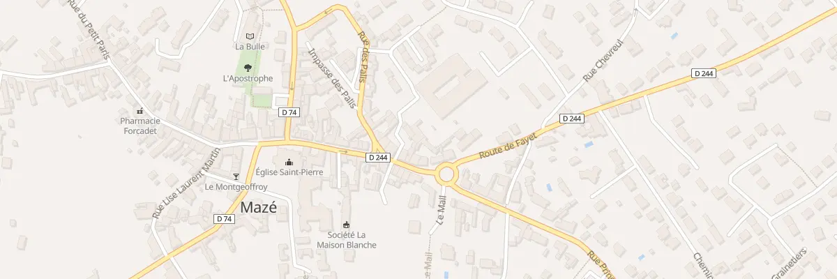 Plan du 64 Rue Principale à Mazé-Milon