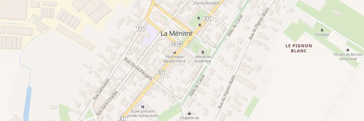 Plan du 7 Rue Marc Leclerc à La Ménitré