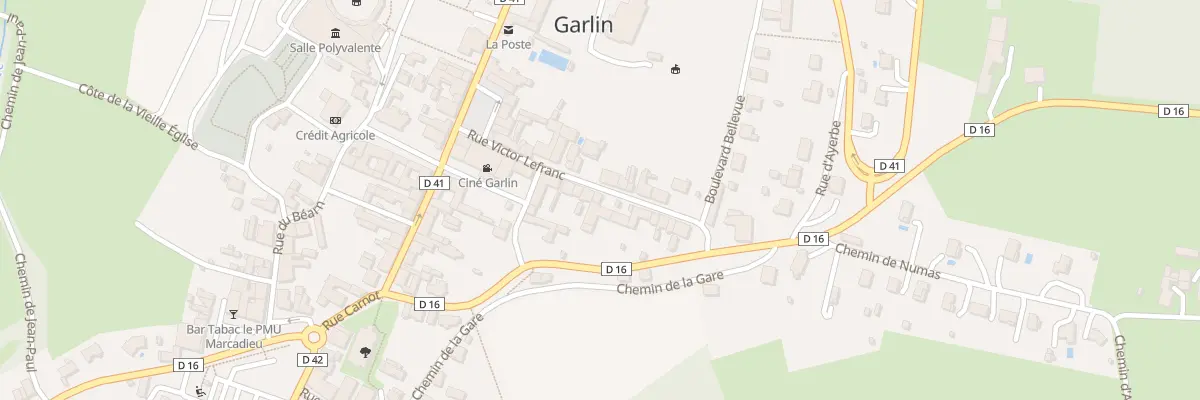 Plan du 9010 Rue Victor Lefranc à Garlin