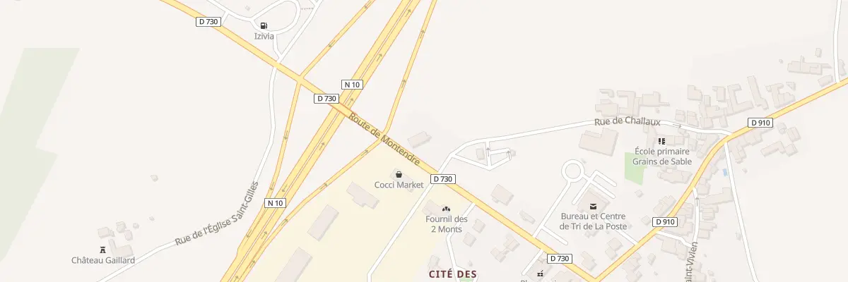 Plan du 10 Rue de Challeau à Montlieu-la-Garde