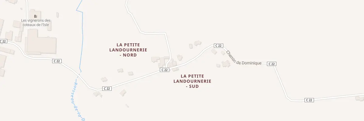 Plan du 11 La Petite Landournerie Nor à Maransin