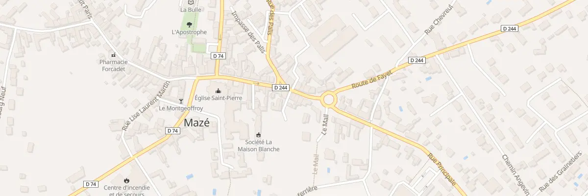 Plan du 69 Rue Principale à Mazé-Milon