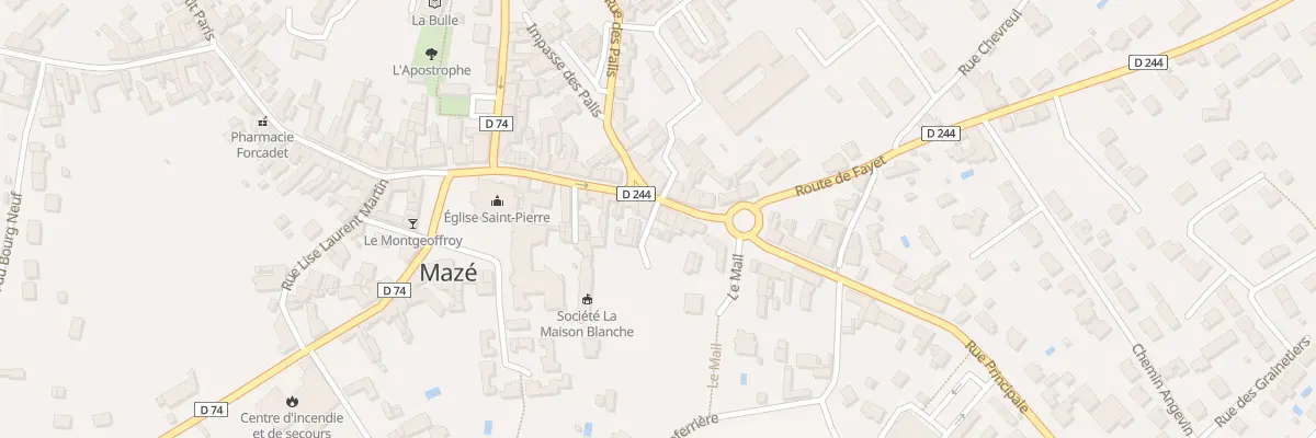 Plan du 71 Rue Principale à Mazé-Milon