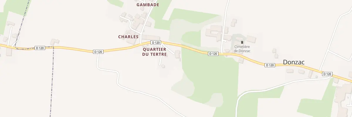 Plan du 63 Quartier du Tertre à Donzac