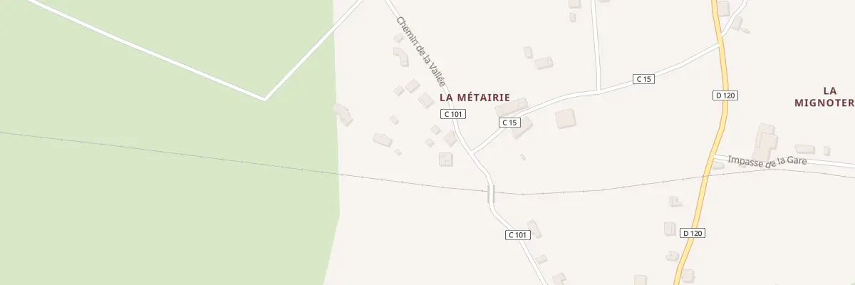 Plan du 264B La Metairie à Maransin