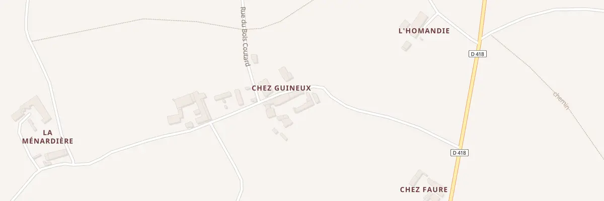 Plan du 3 Chabran à Verrières