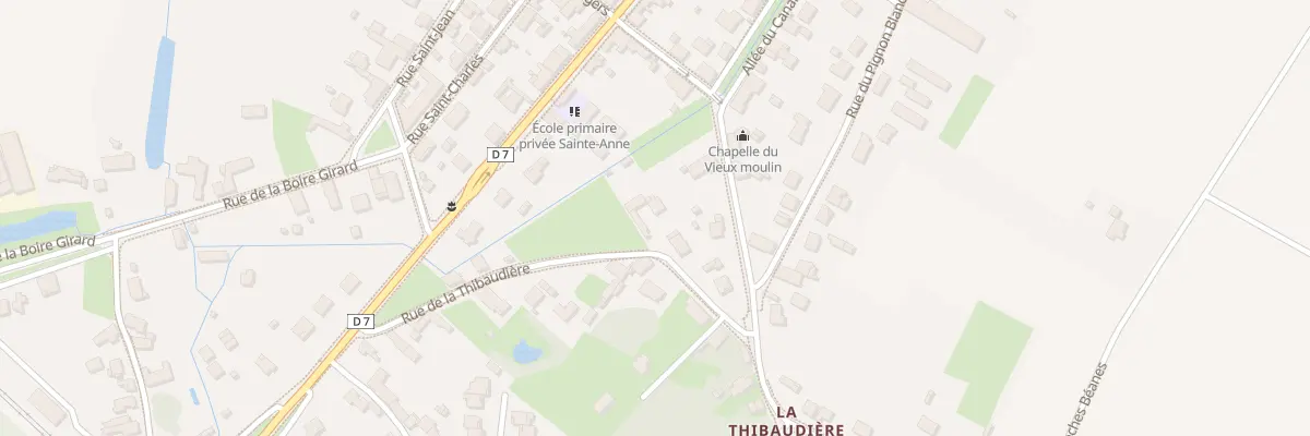 Plan du 2Q Rue de la Thibaudière à La Ménitré