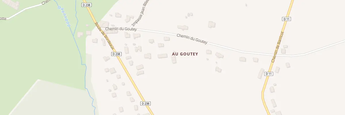 Plan du 9 Che du Goutey à Targon