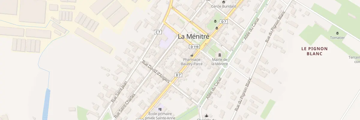 Plan du 12 Rue Marc Leclerc à La Ménitré