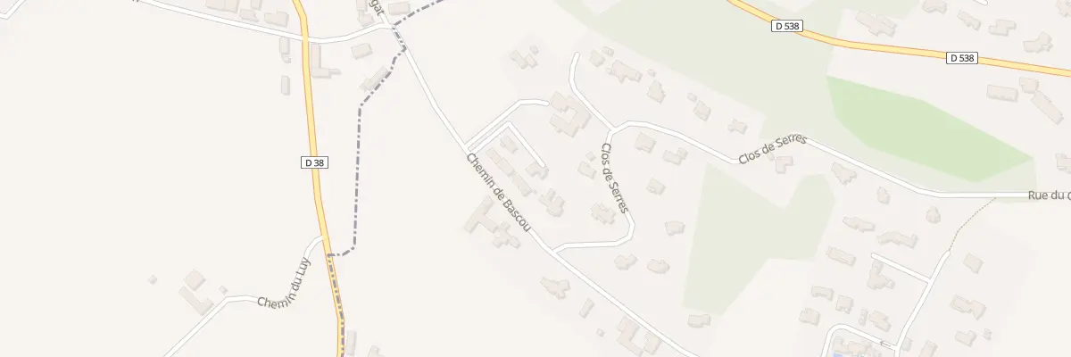 Plan du 2 Lot du Bascou à Serres-Morlaàs