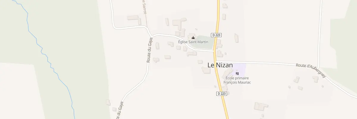 Plan du 11 Le Bourg Ouest au Nizan