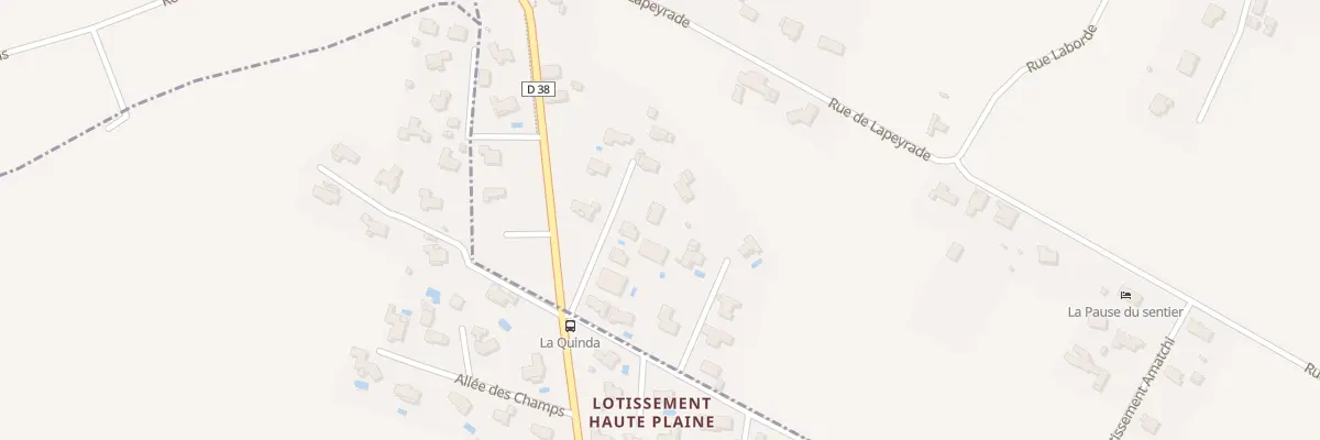 Plan du 3 Lot Laban à Sendets