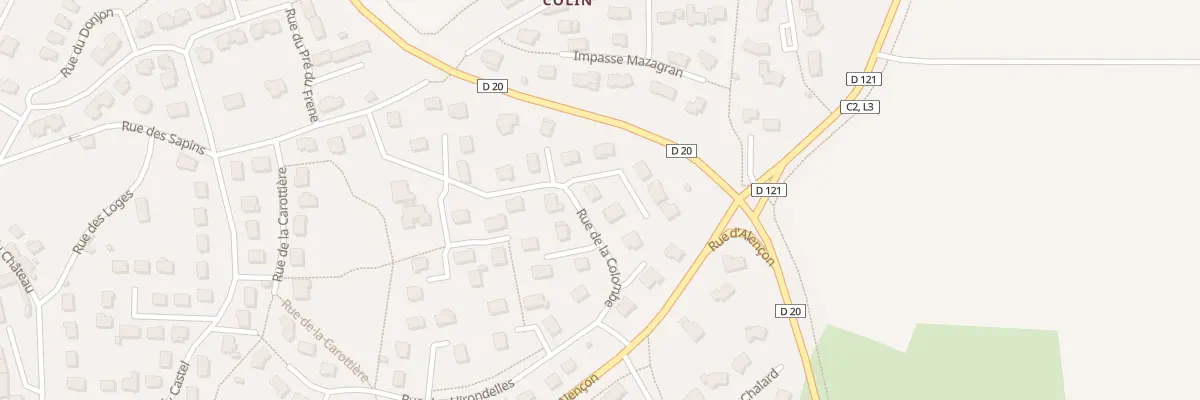 Plan du 12 Rue de la Colombe à Villaines-la-Juhel