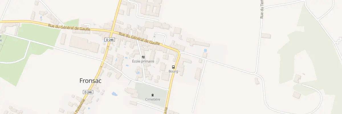 Plan du 1 Rue du General de Gaulle à Fronsac