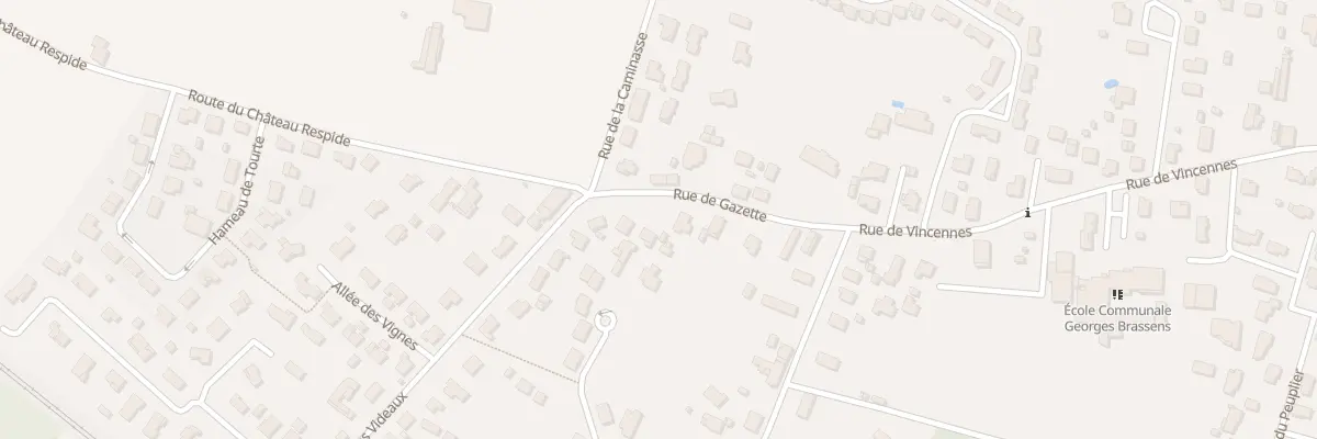 Plan du 14 Rue de Gazette à Toulenne