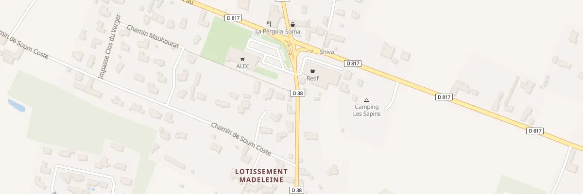 Plan du 2 Av des Pyrénées à Ousse