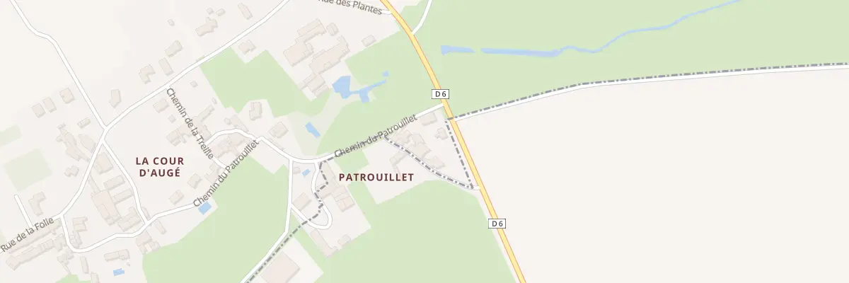 Plan du 102 Rte de Saint-Maixent à Augé