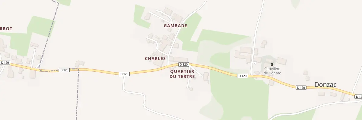 Plan du 397 Rte des Coteaux à Donzac