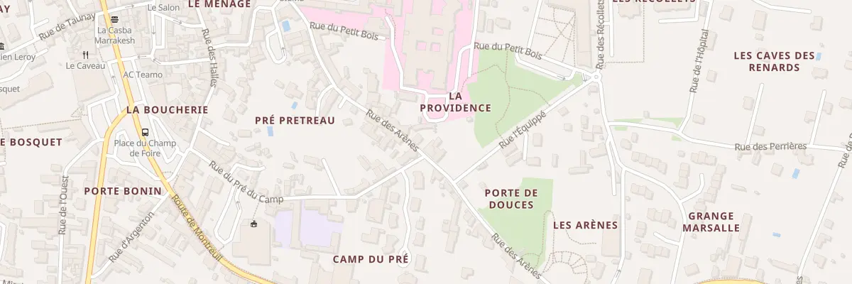 Plan du 25 Rue des arènes à Doué-en-Anjou