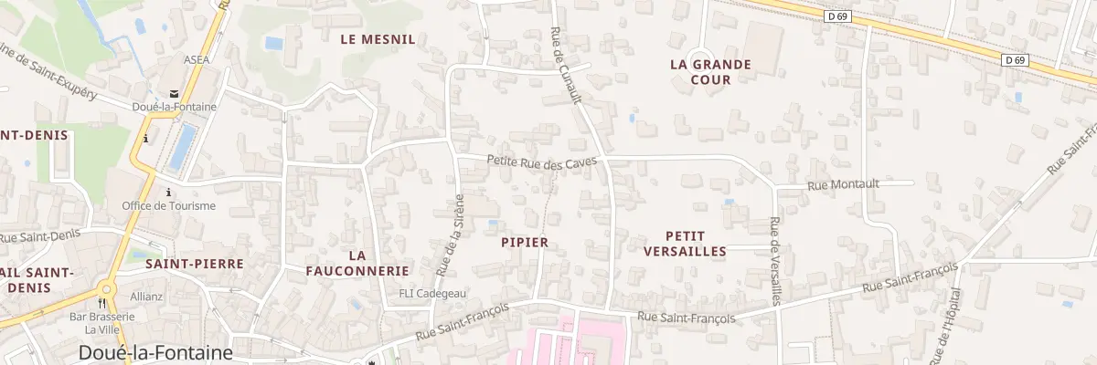 Plan du 5 Rue pipier à Doué-en-Anjou