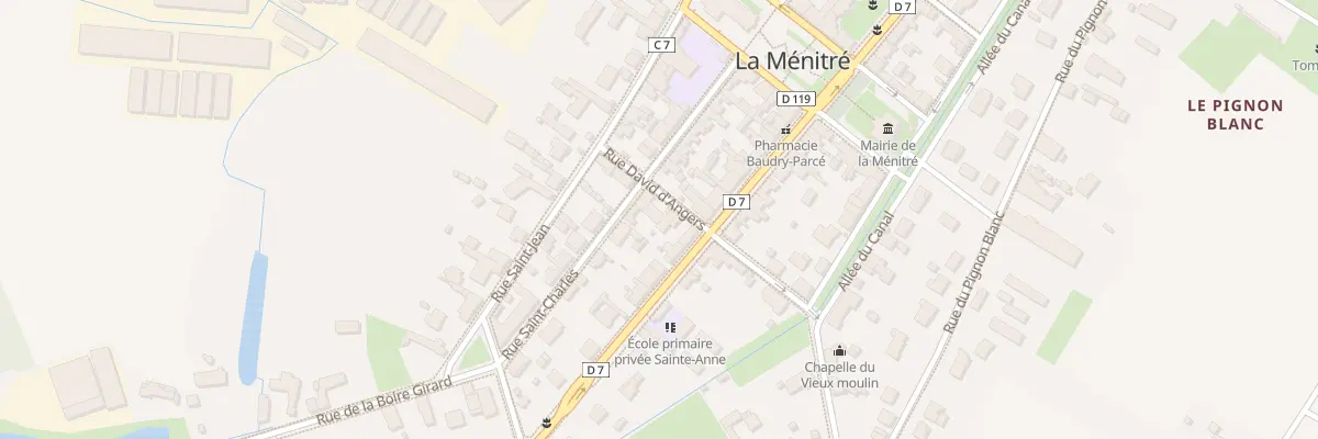 Plan du 3 Rue David d’Angers à La Ménitré