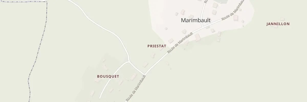 Plan du 5001 Priestat à Marimbault